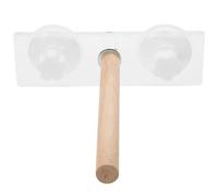 GRIRIW Wear-resistant Bird Cage Bird Perch Stand for Parrots with Fine Workmanship Wooden and Metal Abs Material for Home Decoration and Cage