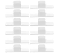 GRIRIW Whiteboard Marker Pen Clips 20Pcs Plastic Self Adhesive Buckles for Classroom and Office Desk Organisation