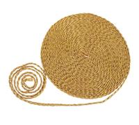 GRIRIW Window Curtain Sewing Trim Fringe Trim Golden Polyester Yarn Workmanship Fine Texture Decorative Suitable for DIY Box Packaging