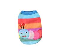 GRIRIW Winter Cartoon Puppy Vest Clothing Warm Flannel Dog Clothes for Small Dogs Chihuahua French Outfit Pet Cat T-shirt Xs Caterpillar Autumn Winter Pet Clothes Costume Costume Warm for