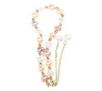 GRIRIW Women Freshwater Pearl Bangle Bracelet 14k Gold Plated Elegant