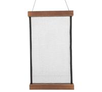 GRIRIW Wood and Mesh Grid Earring Holder Organizer with Large Capacity and Thousands of Mesh Holes, Creative and Practical Wall-mounted Earrings Storage Rack for Jewelry Display and Badge