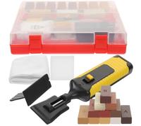 GRIRIW Wood Repair Kit for Laminate and Vinyl Plank Flooring Wax Blocks with Rapid Heating Technology Scratch Remover for Kitchen Floors Doors and Furniture Floor Repair