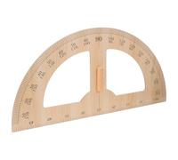 GRIRIW Wooden Measuring Ruler for Teachers Large Educational Protractor with Handle Woodcraft Measuring Instrument Teaching Tool for Geometry Lessons Classroom Use