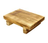 GRIRIW Wooden Step Stool for Adults Non-Slip Bedside Foot Stool Tong Wood Material for Home and Office Use