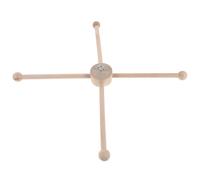 GRIRIW Wooden Wind Chime Stand Flat Base for Outdoor Use Decorative Holder for Porch Balcony DIY Kit for Hanging Wind Chimes