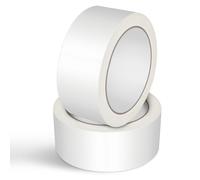 GRIRIW Writable Kraft Packing Tape 2 Rolls White Paper Shipping Tape for Boxes Strong Adhesion Sealing for Carton Sealing Diy Mailing and Picture Frame Use