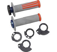 GRIS/ORANGE Emig Pro V2 Lock-On ODI Handlebar Grips - H36EPGO