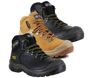 GriSport Contractor Mens S3 Safety Steel Toe/Midsole Work Boots - Black - UK 6 / EU 40