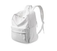 Gristor DIY Canvas Backpack White Casual Daypack Backpack Lightweight With Side Pockets for Travel,Shopping and Business Trip