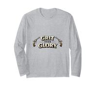 Grit Over Glory Western Motto Long Sleeve T-Shirt