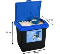 Grit Rock Salt Storage Bin Dust Waste Bin Outdoor De ICE Container scoop 30,47 L