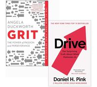 Grit: The Power of Passion and Perseverance & Drive The Surprising Truth About What Motivates Us 2 Books Collection Set
