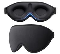 Gritin 100% Light Blocking Sleep Masks for Men & Women-Zero Pressure Sleeping Eye Mask -3D Ergonomic Design Eye Movement and Eyelash Friendly, Ultra Comfortable Blindfold for Sleeping