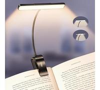 Gritin 2026 Gen 2 Book Light for Reading- 32 Eye Caring Full Spectrum LED, 5 Colors & 5 Brightness, Adjustable Wide/Narrow Beam, Upgrade 1500mAh Long-Lasting Rechargeable Clip on Light for Book Lovers