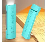 Gritin 2026 Gen 2 Rechargeable Book Light,2-in-1 Reading Light & Torch | Eye Caring 6 Color Temps,6-Level Dimmable Brightness,160 Hrs+ Runtime,Compact Size Portable Clip-on Book Lamp for Book Lovers