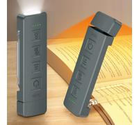 Gritin 2026 Gen 2 Rechargeable Book Light,2-in-1 Reading Light & Torch | Eye Caring 6 Color Temps,6-Level Dimmable Brightness,160 Hrs+ Runtime,Compact Portable Clip-on Book Lamp-Sea Blue