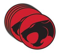 GRITKULTURE Thunder Cat Decal Stickers 4 Inch 5 Pack Bumper Decal Waterproof Vinyl Decals for Cars, Trucks, Laptops, Phones, Windows, Decoration and Motorcycle