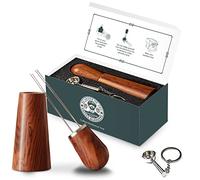 Gritty Blenders Wdt Tool Espresso - Coffee Distributor with 4 Needles, Gift for Coffee Lovers, Coffee Making Accessories for Baristas with Portafilter Keychain