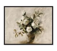 Gritty Garden Canvas Print Vintage Art by Art Remedy, Black Frame, 30 x 24