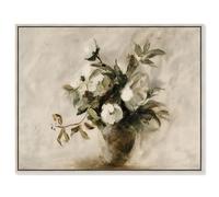Gritty Garden Canvas Print Vintage Art by Art Remedy, Silver Frame, 24 x 20