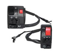 Griwiuiowe 7/8 Inch 22 mm ATV Motorcycle Handlebar Control Switch Left Right for Horn Button Indicator Fog Light Warning Light