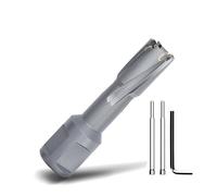 GRIXLEN 1/2" x 1-3/8" Annular Cutter with Weldon Shank,Carbide Tip Annular Drill Bit for Stainless Steel, Iron (1-3/8" Depth, 1/2" Diameter)