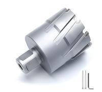 GRIXLEN 2-1/10" x 2" Annular Cutter with Weldon Shank,Carbide Tip Annular Drill Bit for Stainless Steel, Iron (2" Depth, 2-1/10" Diameter)