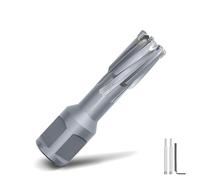 GRIXLEN 2/3" x 1-3/8" Annular Cutter with Weldon Shank,Carbide Tip Annular Drill Bit for Stainless Steel, Iron (1-3/8" Depth, 2/3" Diameter)