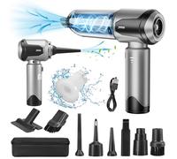 Grixz Handheld Vacuum Cleaner, 22000Pa Powerful Car Vacuum Cleaner Cordless, Lightweight Mini Vacuum Air Duster, Rechargeable Portable Vacuum for Car, Home, Kitchen, Office