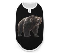 Grizzlies Bear Breathable Dog Shirts Clothes Printed Sleeveless Vest Soft Summer Tank Top for Small Medium Large Pet
