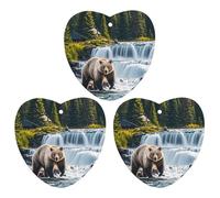 Grizzlies in River Falls Car Air Freshener, 3 Pcs Love form Hanging Air Freshener Cards, Long Lasting Fragrance Scented Cards for Car, Home, Office White-style