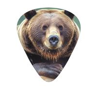 Grizzly Bear 12 Pack Guitar Plectrums With Storage Case, 0.46/0.71/0.96mm, Including Thin, Medium Thick Guitar Plectrums For Electric Guitars Bass Ukulele