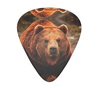 Grizzly Bear Guitar Plectrums 12-Piece Set For Acoustic Guitar, Electric Guitar, Double Bass, Ukulele
