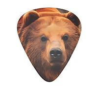 Grizzly Bear Guitar Plectrums 12 Pieces Set - Comfortable In The Hand With Smooth Edges Three Thicknesses To Match