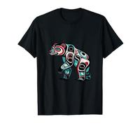Grizzly Bear Pacific Northwest Art Style Native Inspired Value Graphic T-Shirt