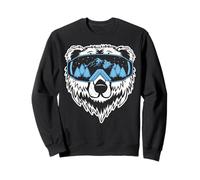 Grizzly Bear Snowboard Goggles Skiing Snow Winter Mask Sweatshirt