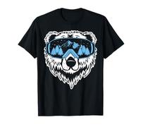 Grizzly Bear Snowboard Goggles Skiing Snow Winter Mask T-Shirt