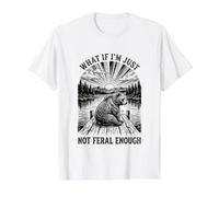 Grizzly Bear What if I'm not Feral Enough Value Graphic T-Shirt, Men, White, XL