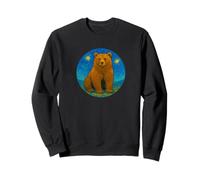 Grizzly Bear Zoo Animal - Van Gogh Starry Night Style Sweatshirt