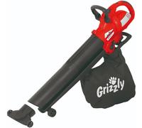 Grizzly ELS 3017 E Electric Leaf Vacuum Cleaner/Leaf Blower/Shredder / 3000 Watt Motor / 45 L Collection Bag/Metal Shredder Knife/Carrying Strap/Additional Handle/Mobile Surface Suction Nozzle