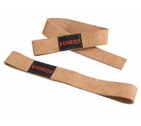 Grizzly Fitness Unisex's Weight Lifting Straps Wrist, Natural Leather, One Size
