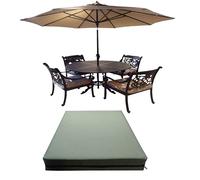 GRIZZLY FOAM 10cm Thick Waterproof Garden Seat Pads Cushions Indoor Outdoor Seat Pads Office Rattan Patio Chair Pad Ask Any Custom Size (16x16x4 inch) (Olive Green, 14x14x3inch 36x36x7.5cm)