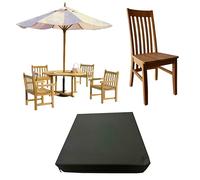 GRIZZLY FOAM 3inch/7.5cm thick Waterproof Garden Seat Pads, Outdoor/Indoor Seat Cushion, Rattan Cushion with Removeable Zipped Cover Ask Any Size (Black, 24x24x3inch 60x60x7.5cm)