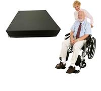 GRIZZLY FOAM 4inch/10cm Thick Memory Foam Wheelchair Seat Pad waterproof pressure Relief Multi-use With Removeable Zipp Cover Ask Customized Size (Black, 22x24x4inch 55x60x10cm)
