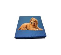 GRIZZLY FOAM Dog Bed Mattress Orthopaedic Memory Foam Filled Cushion Removable Waterproof Cover for Pet Mattress Durable Bounce-Back Foam (S - L60 x W42 x H7.5cm, Royal Blue)