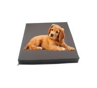GRIZZLY FOAM Waterproof Dog Bed Cushion Pet Bed and Mattress Indoor Outdoor with Removable Zipped Cover Ask for Any Customize Size (Chocolate Brown, 77x52x5cm)