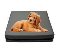GRIZZLY FOAM Waterproof Dog Bed Cushion Pet Bed and Mattress Indoor Outdoor with Removable Zipped Cover Ask for Any Customize Size (Deep Grey, 77x52x5cm)