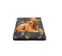 GRIZZLY FOAM Waterproof Dog Bed Cushion Pet Bed and Mattress Indoor Outdoor with Removable Zipped Cover Ask for Any Customize Size (Army Camouflage, 77x52x5cm)