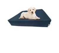 GRIZZLY FOAM Waterproof Dog Bed Cushion Pet Bed and Mattress Indoor Outdoor with Removable Zipped Cover Ask for Any Customize Size (Navy, 77x52x5cm)